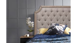 Bailey Queen Headboard, Rustic Beige