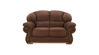 Kensington 2 Seater Couch, Brown