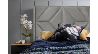 Pandra Single Headboard, Light Grey