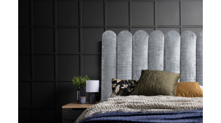 Rockerfeller Double Headboard, Grey