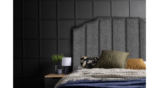 Wendy Queen Headboard, Black/Silver