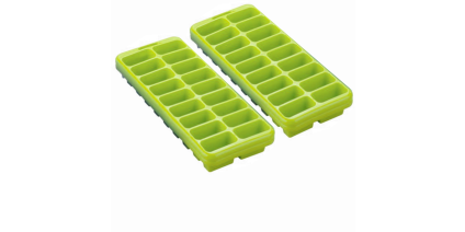 Kaleido 2 Piece Ice Cube Trays, Lime