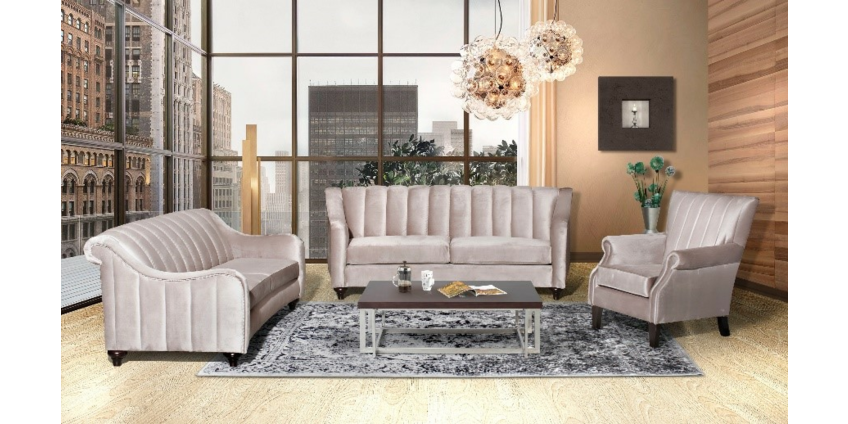 Taupe　Voltare　Suite,　Piece　Lounge　Milano　Russells