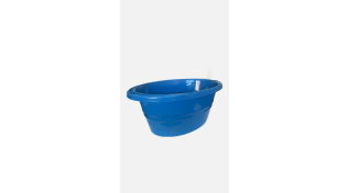 Kaleido Basin with Handle, Blue